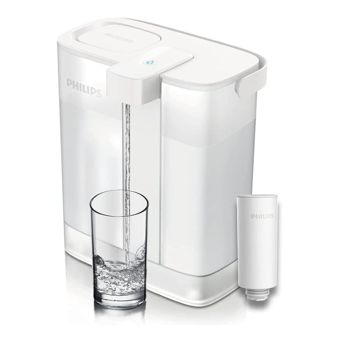 Philips - Micro X-Clean Caraffa filtro acqua a flusso rapido, 2,6 litri